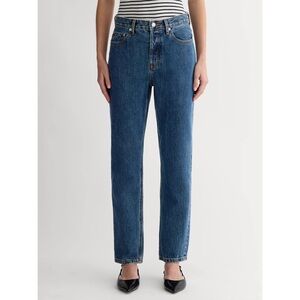 Everlane “The 90’s Cheeky Jean” medium wash straight leg denim (size 28 Tall)